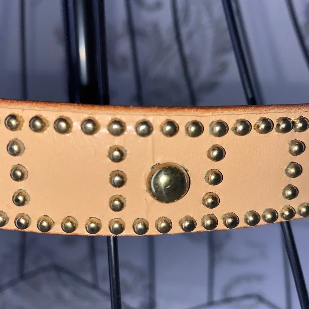 Vintage Leather Studied Belt M/L